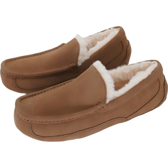 Ugg Ascot Men\'s Sheepskin Moccasin Slippers Cozy Indoor Brown US 8 EU 41 main image 4
